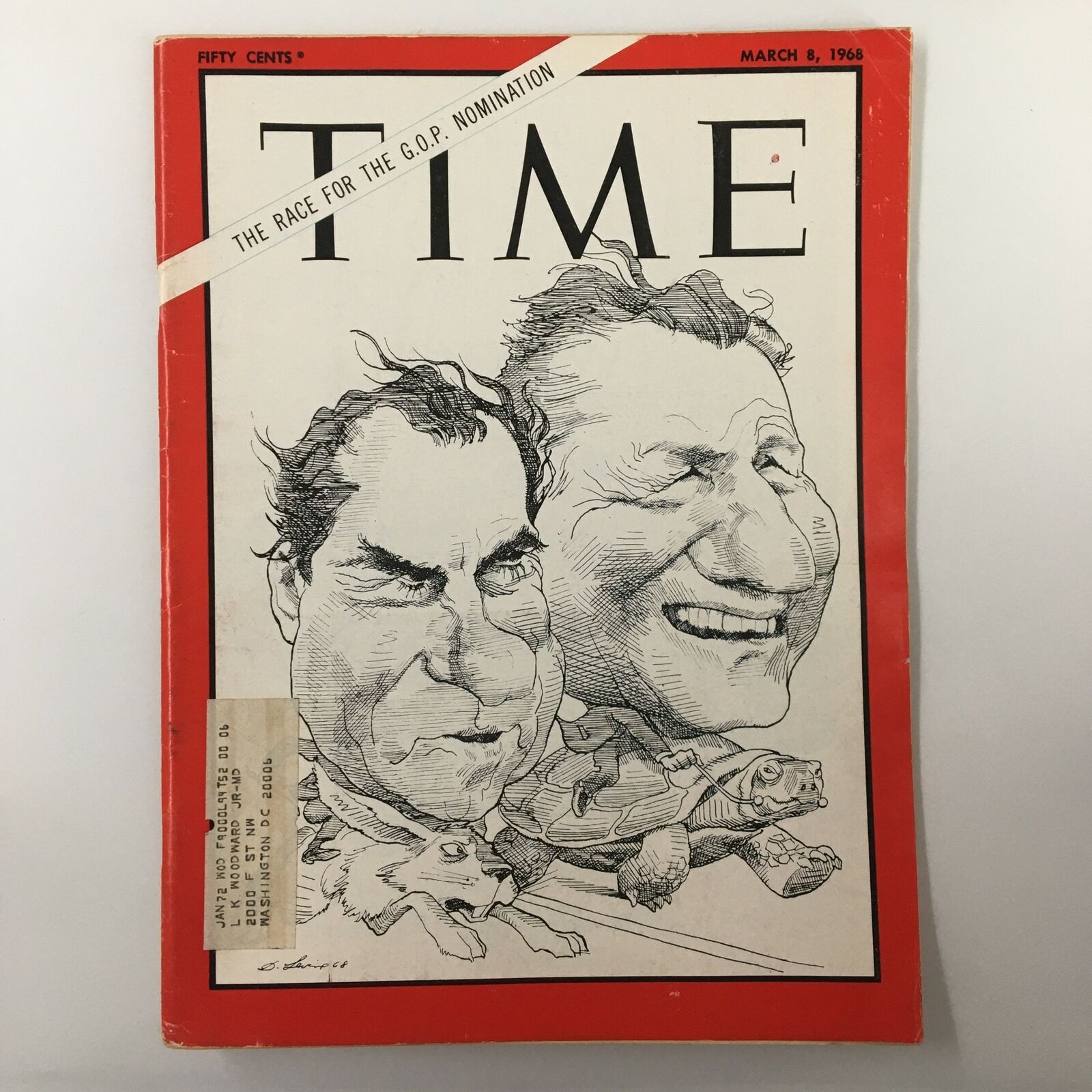 VTG Time Magazine March 8 1968 Richard Nixon, Nelson Rockefeller GOP Nomination