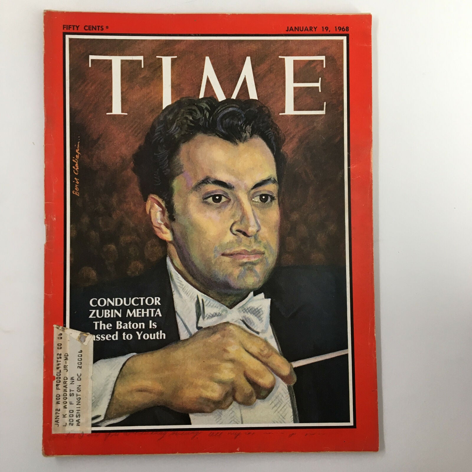 VTG Time Magazine January 19 1968 Vol. 91 No. 3 Zubin Mehta Baton is Passed