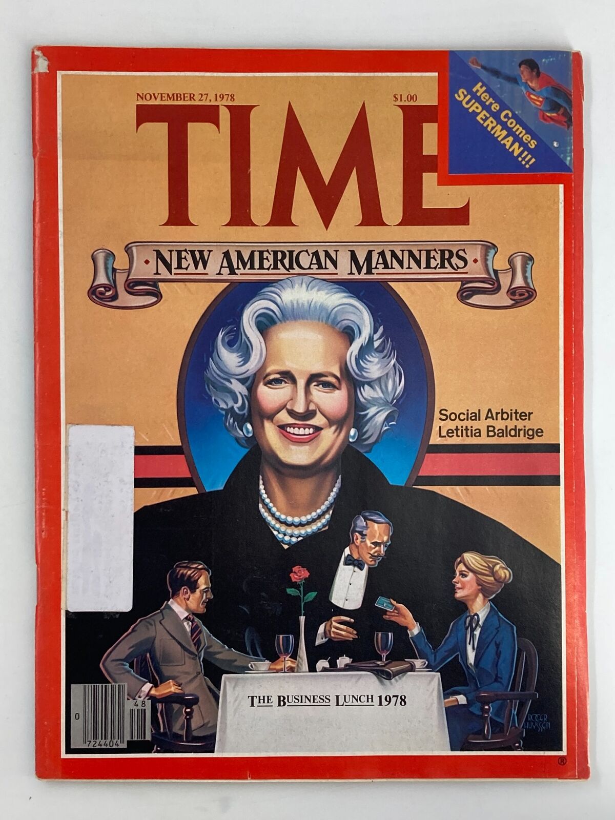 VTG Time Magazine November 27 1978 Social Arbiter Letitia Baldrige