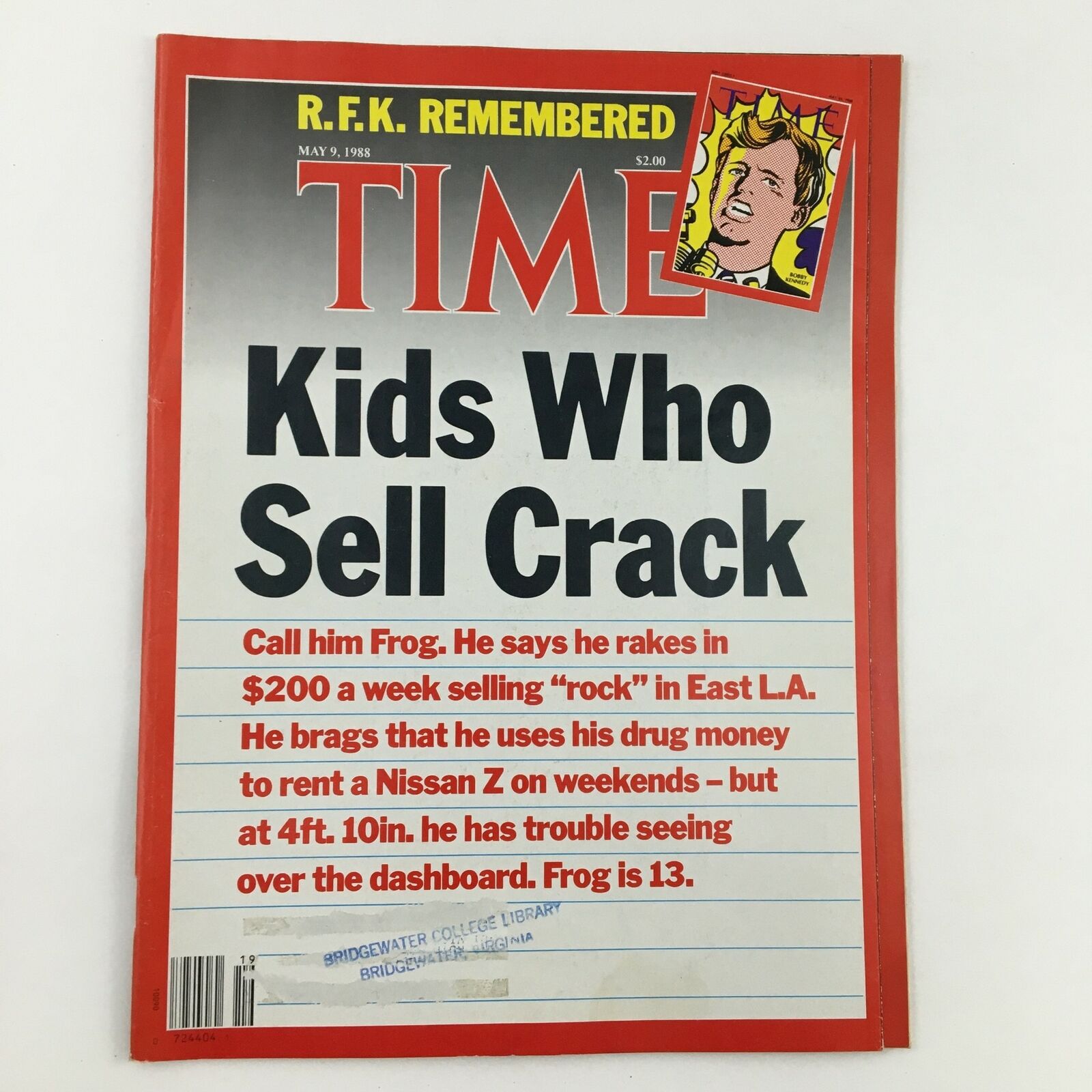 Time Magazine May 9 1988 Vol. 131 No. 19 Kids Selling Rock in East L.A.