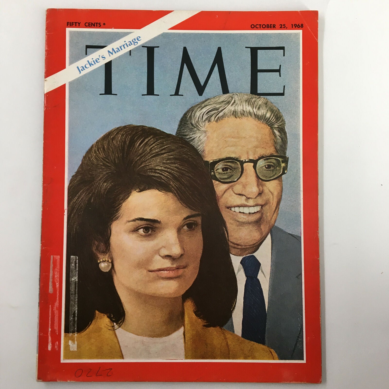 VTG Time Magazine October 25 1968 Vol. 92 No. 17 Jackie and Aristotle Onassis