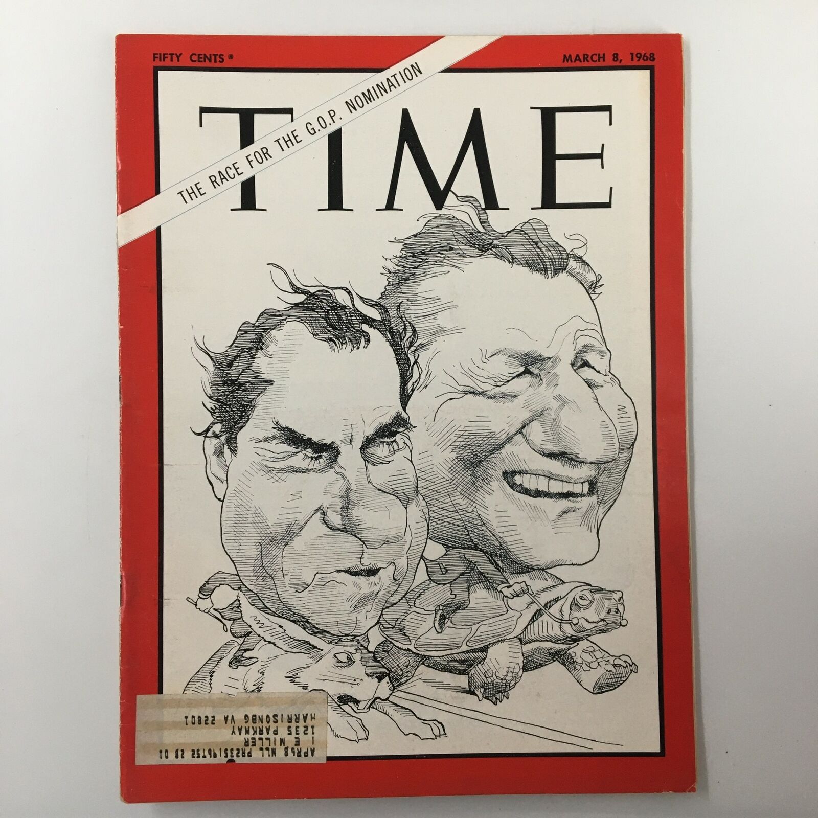 VTG Time Magazine March 8 1968 Richard Nixon and Nelson Rockefeller