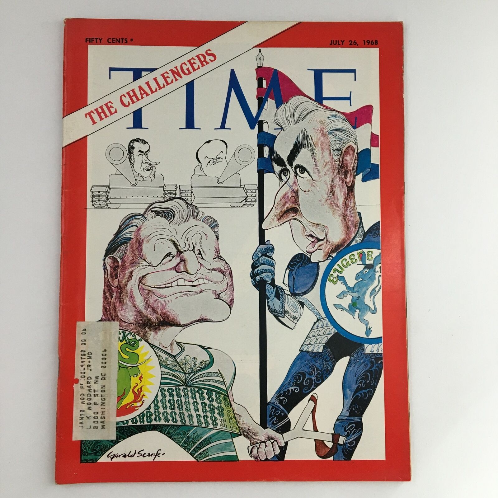 Time Magazine July 26 1968 Vol. 92 No. 4 Challengers Gerald Scarfe and Joan Miro