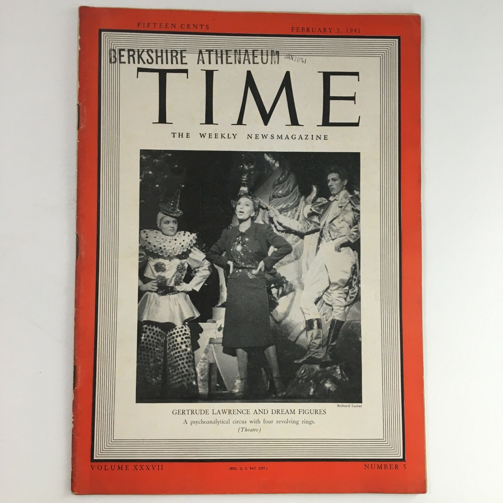 Time Magazine February 3 1941 Vol 37 #5 Gertrude Lawrence and The Dream Figures