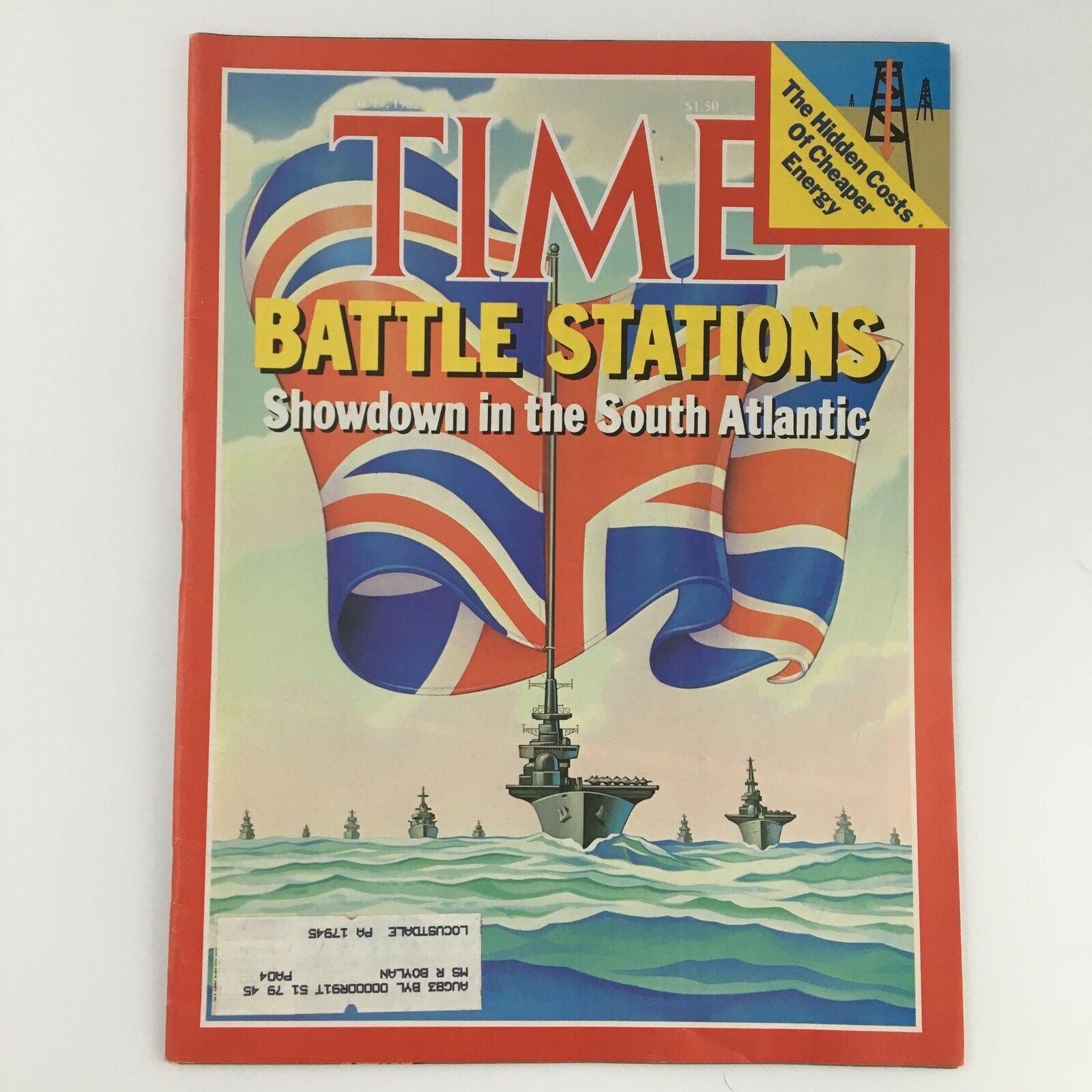 VTG Time Magazine April 19 1982 Battle Stations Showdown in the South Atlantic