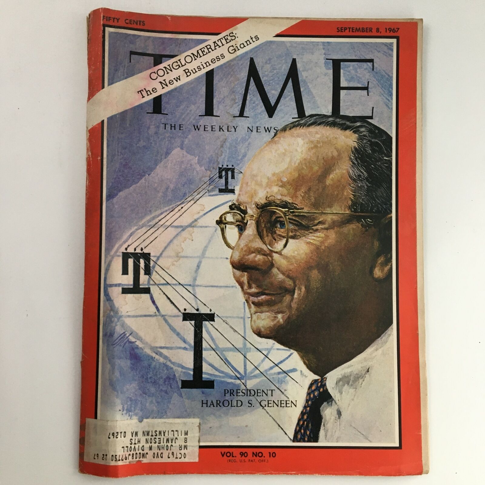 Time Magazine September 8 1967 Vol 90 #10 ITT Corp. President Harold Geneen