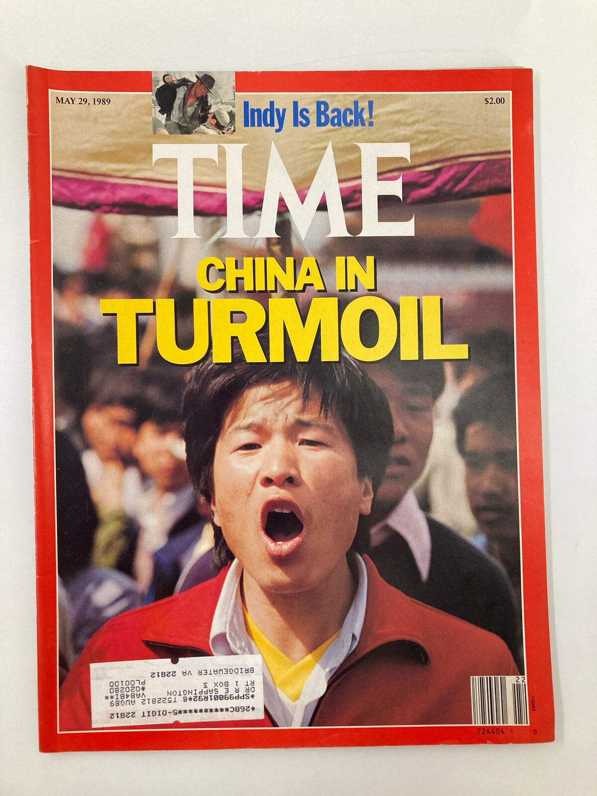 VTG Time Magazine May 29 1989 China In Turmoil and The Indy is Back