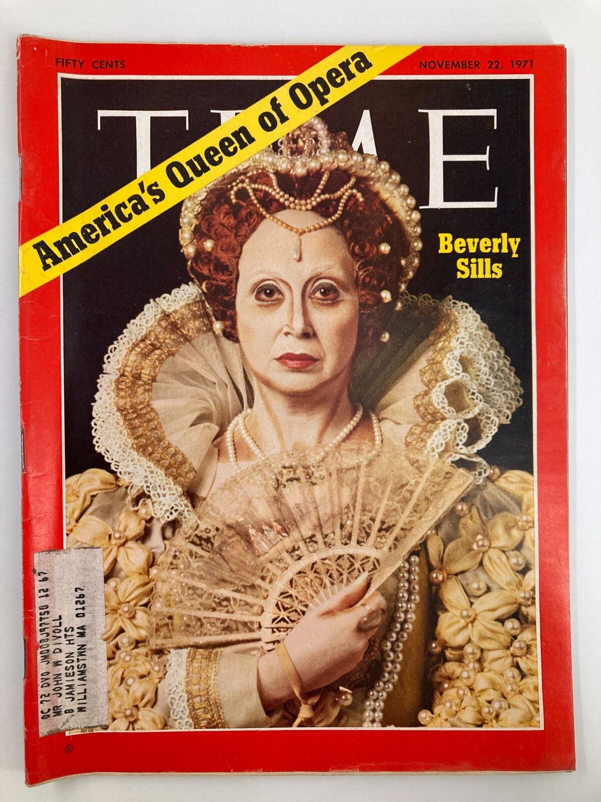 VTG Time Magazine November 22 1971 America's Queen of Opera Beverly Sills