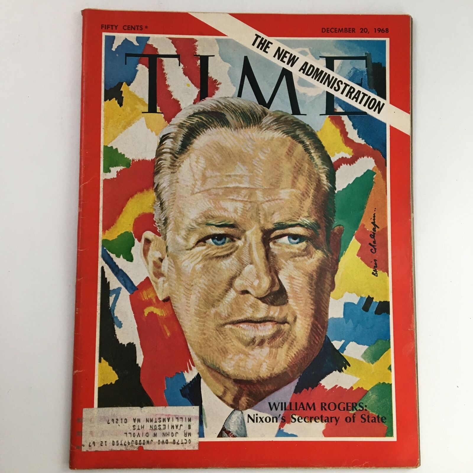 Time Magazine December 20 1968 Vol 91 #25 U.S. Atty. General William P. Rogers