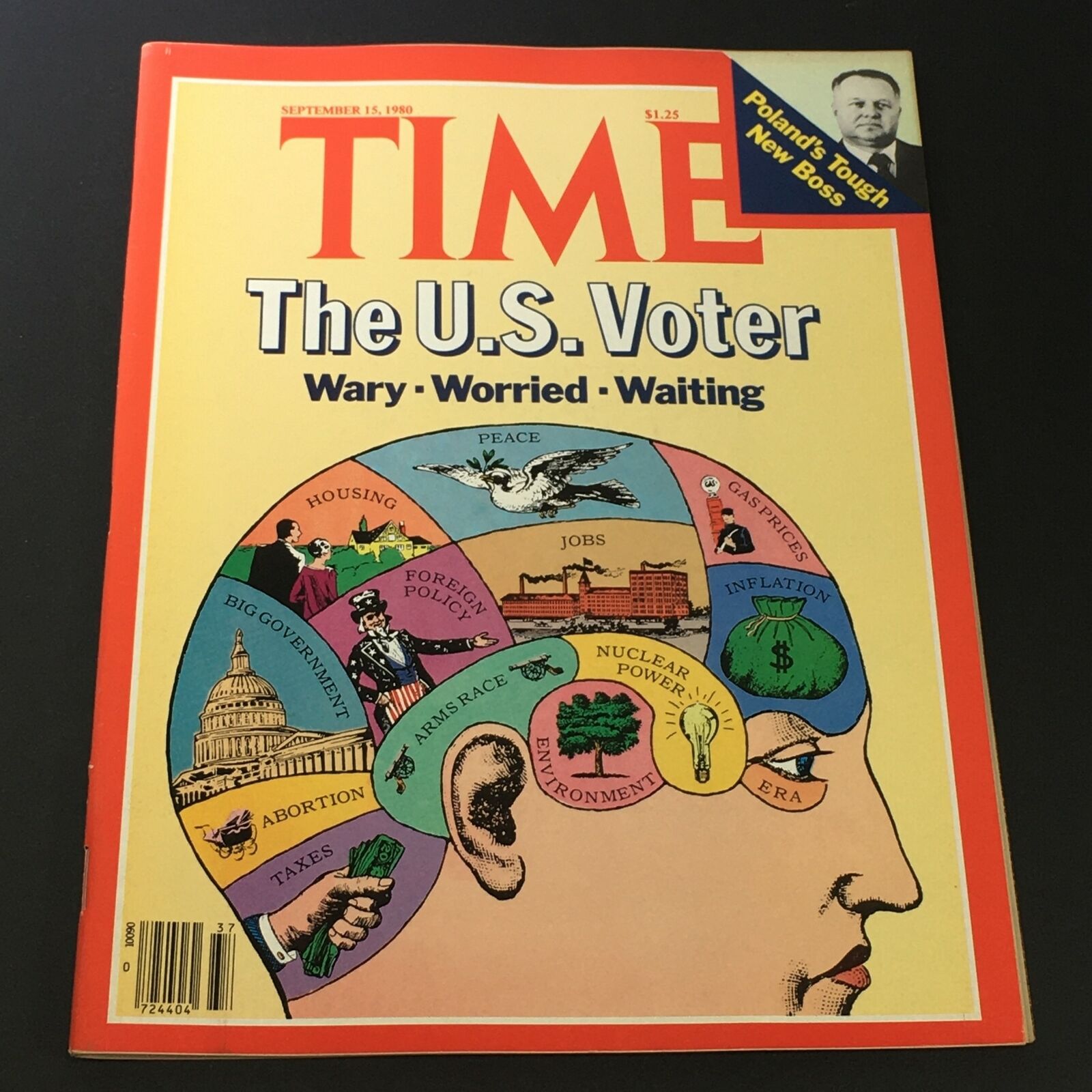 VTG Time Magazine September 15 1980 - Prime Minister Józef Pinkowski / Newsstand