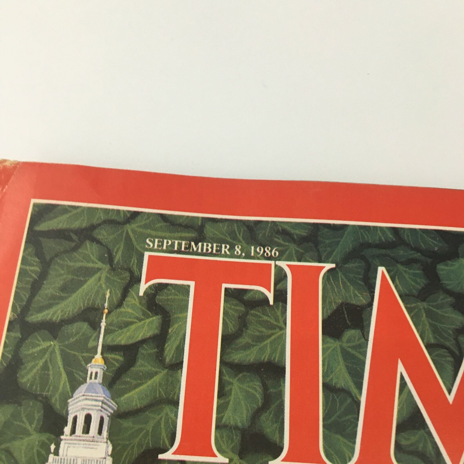 VTG Time Magazine September 8 1986 Harvard President Derek Bok Cover, Newsstand