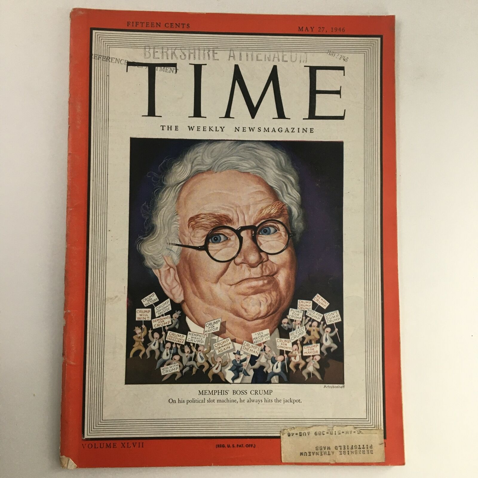 Time Magazine May 27 1946 Vol 47 #21 American Politician Edward Hull Boss Crump