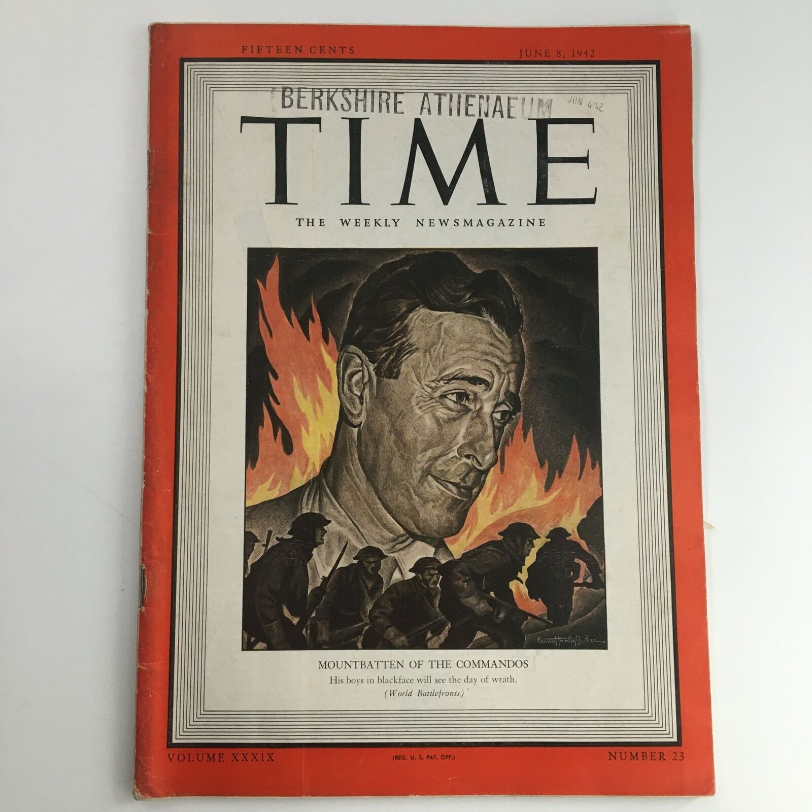 Time Magazine June 8 1942 Vol 39 #23 Louis Mountbatten, 1st Earl of Burma