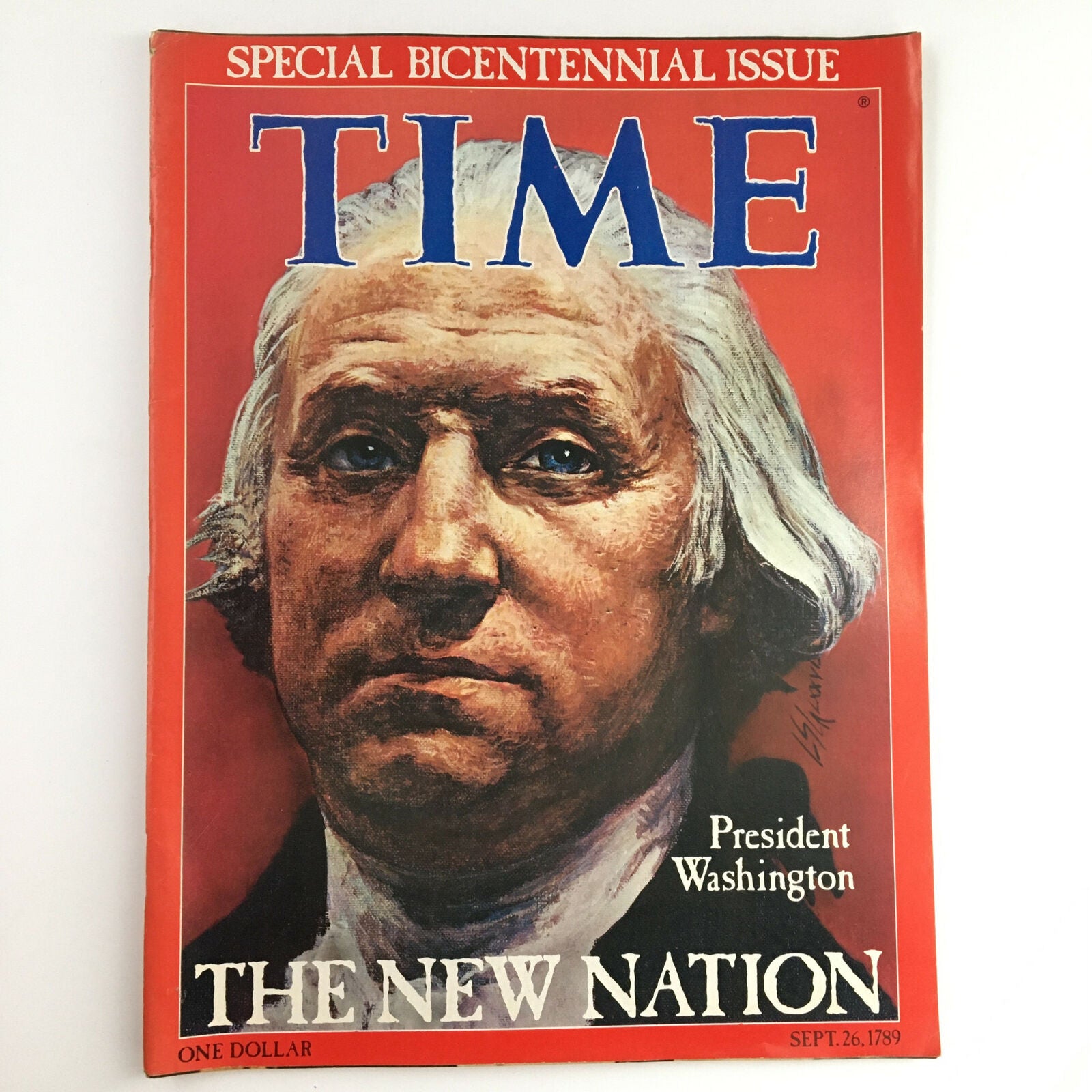 Time Magazine September 26 1789 President George Washington The New Nation