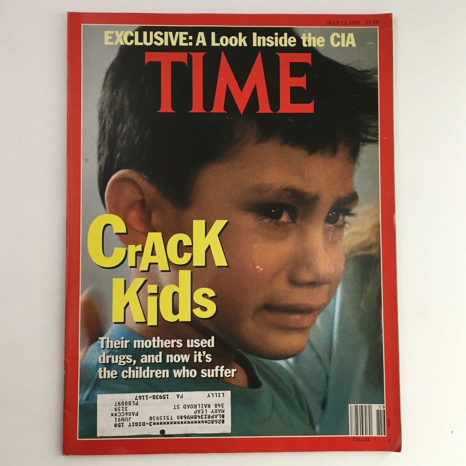 Time Magazine May 13 1991 Vol. 137 No. 19 A Look Inside the CIA & Crack Kids