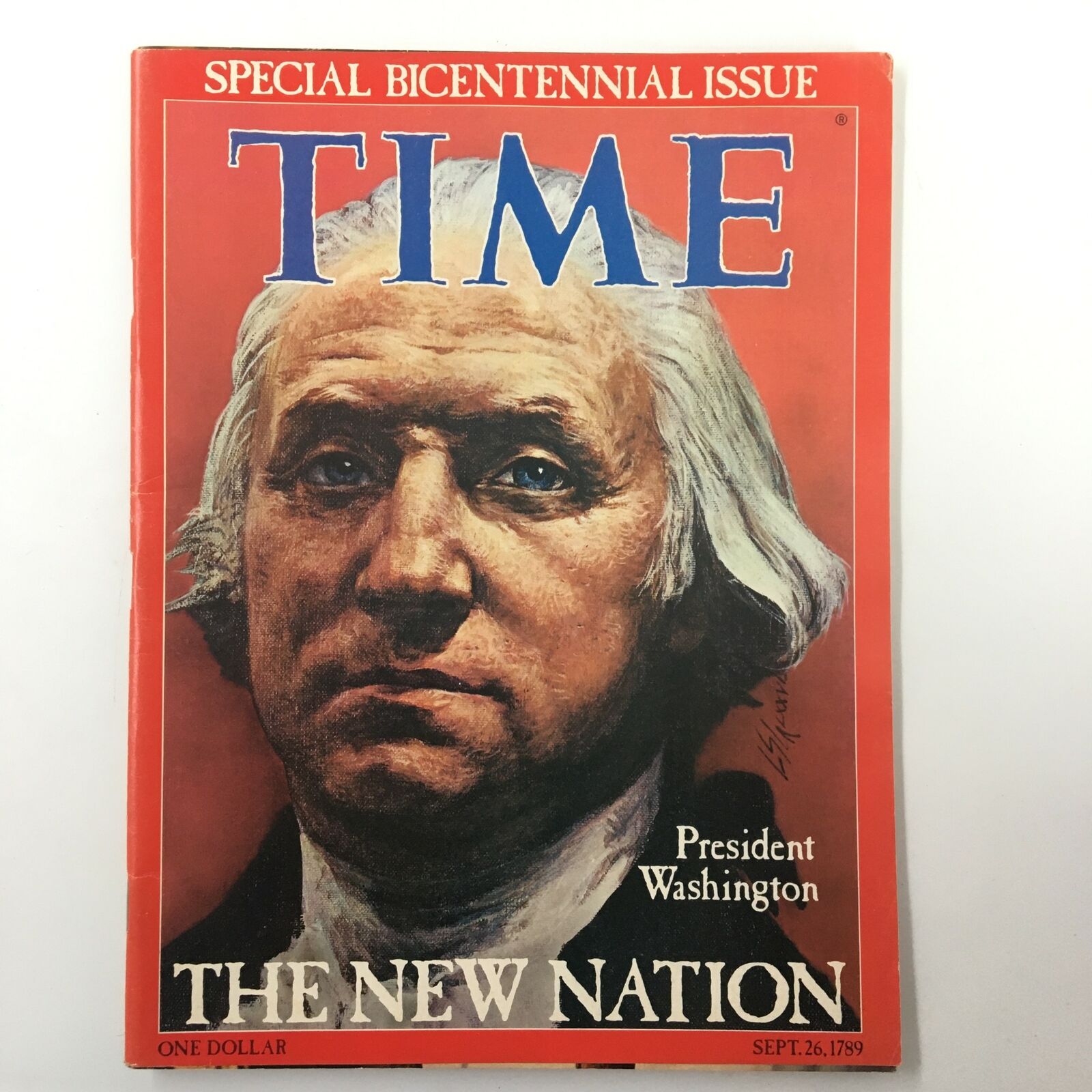 VTG Time Magazine September 26 1789 George Washington The New Nation No Label