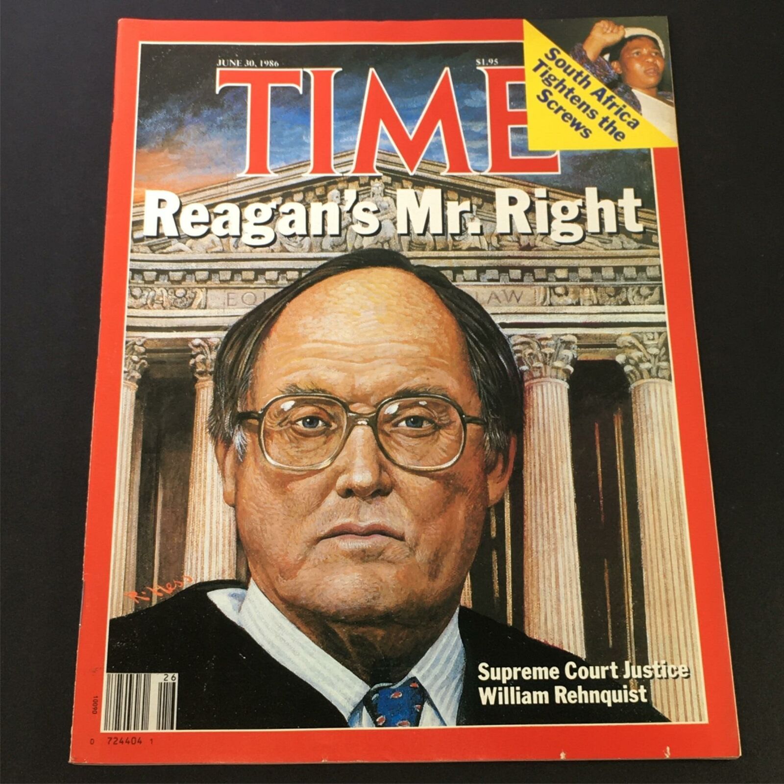 VTG Time Magazine June 30 1986 - Supreme Court Justice William Rehnquist