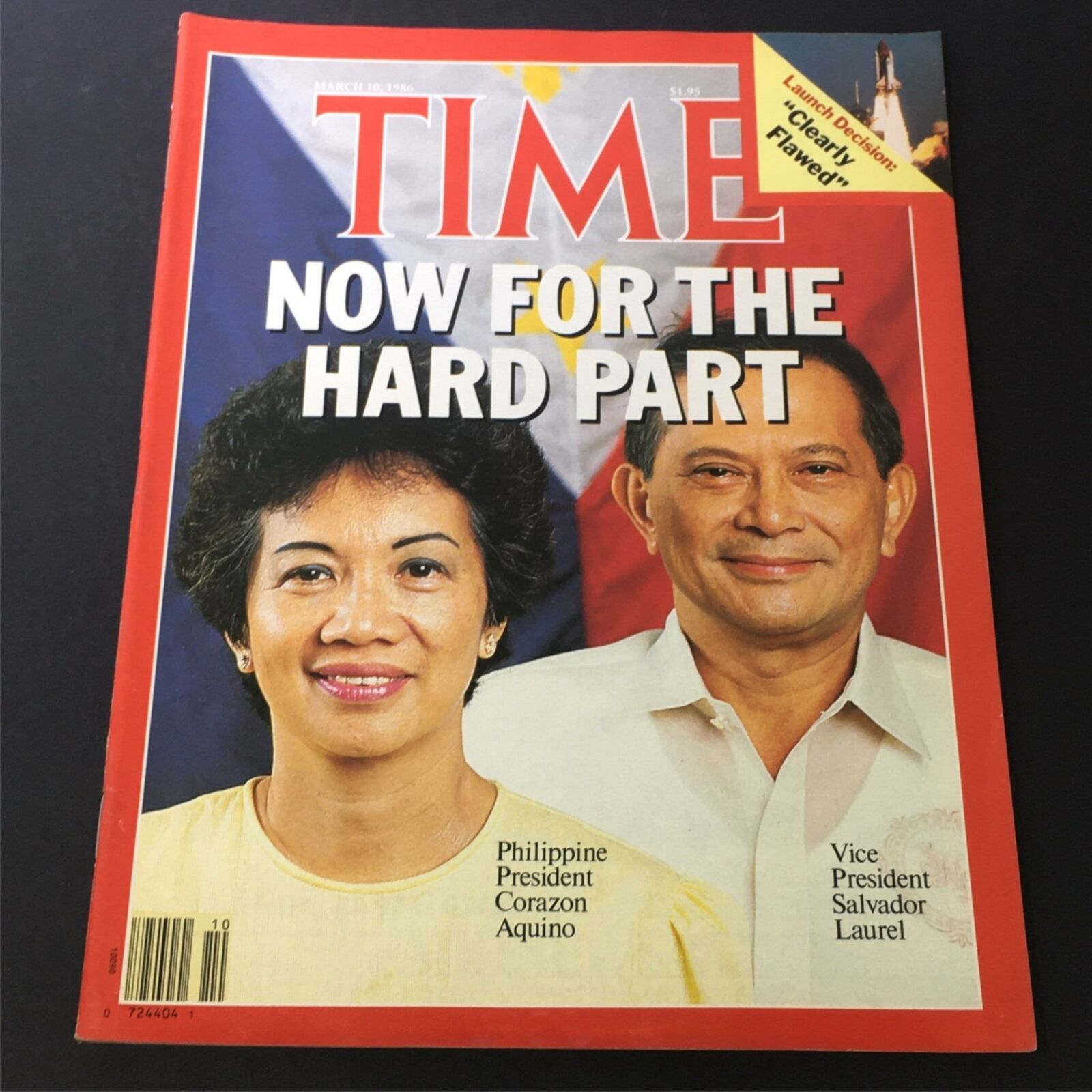 VTG Time Magazine March 1986 - Philippine President Corazon Aquino / Newsstand