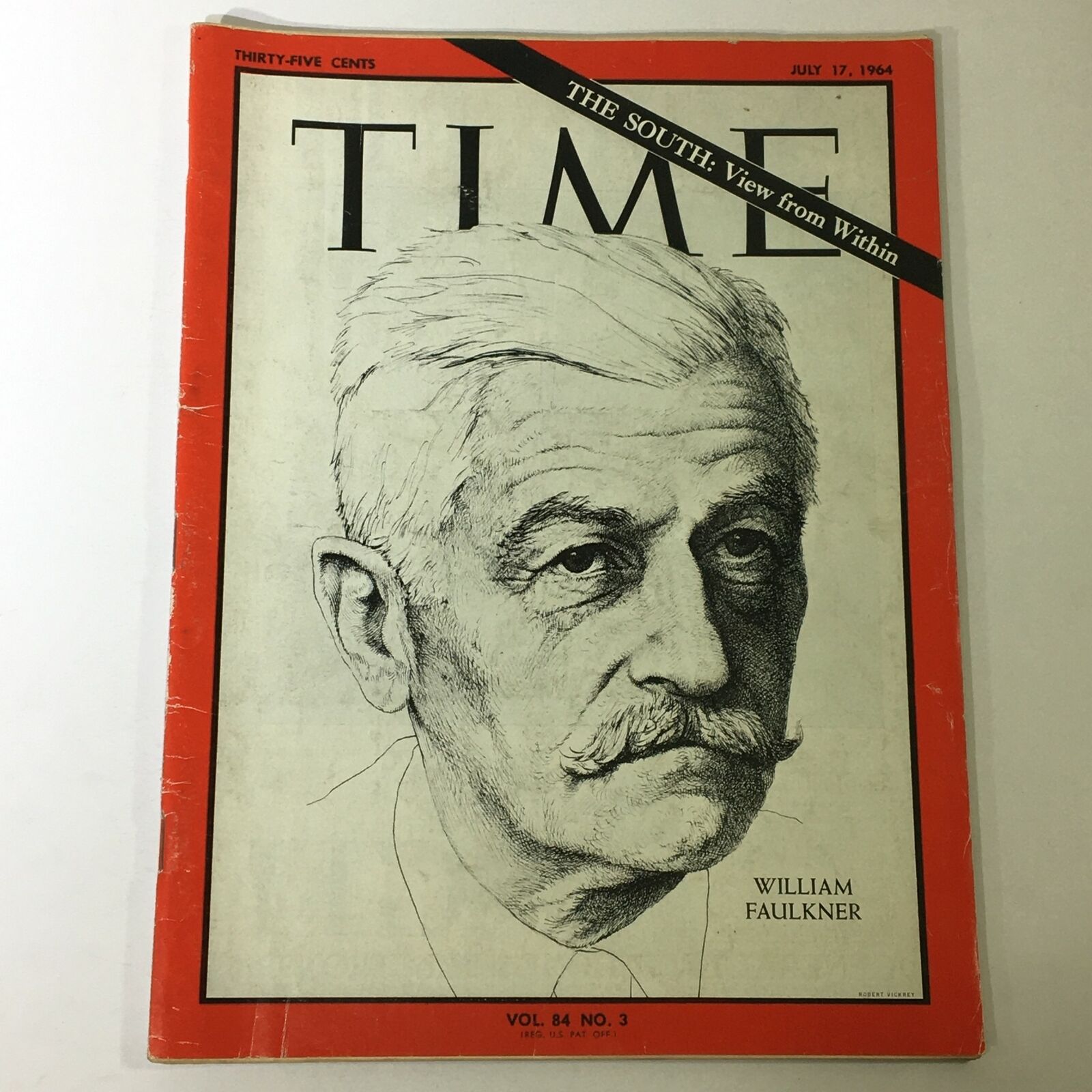 VTG Time Magazine July 17 1964 - William Faulkner / The South View from Within