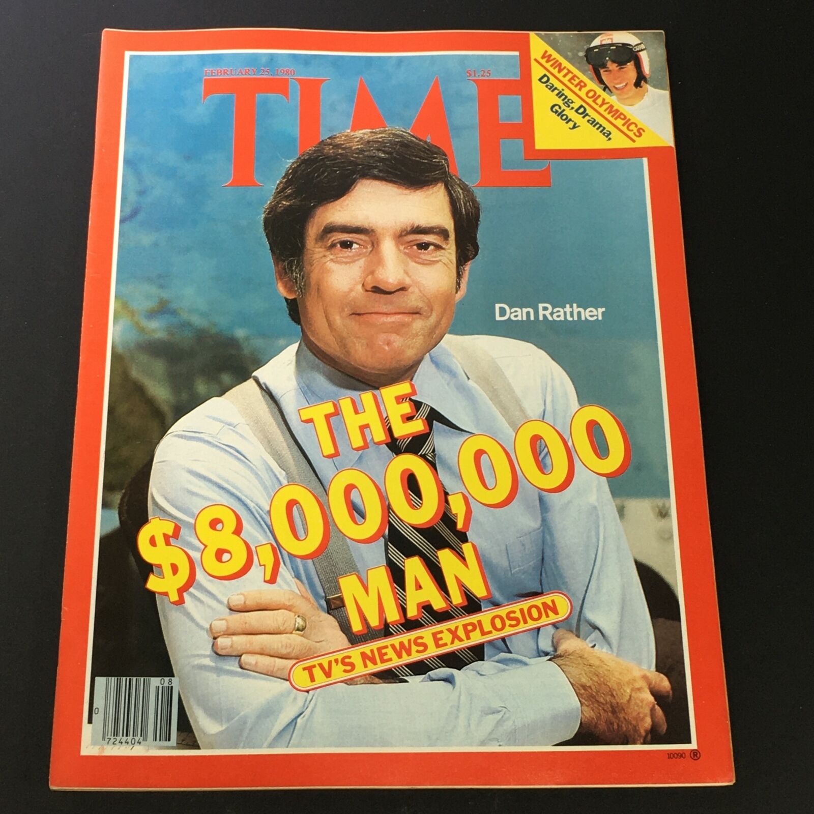 VTG Time Magazine February 25 1980 - Dan Rather / Winter Olympics / Newsstand