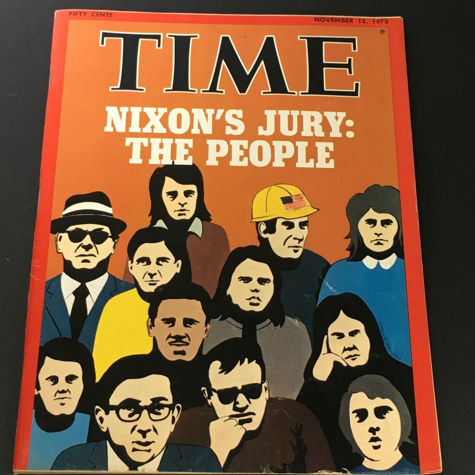 VTG Time Magazine November 12 1973 - Richard Nixon's Jury The People / Newsstand