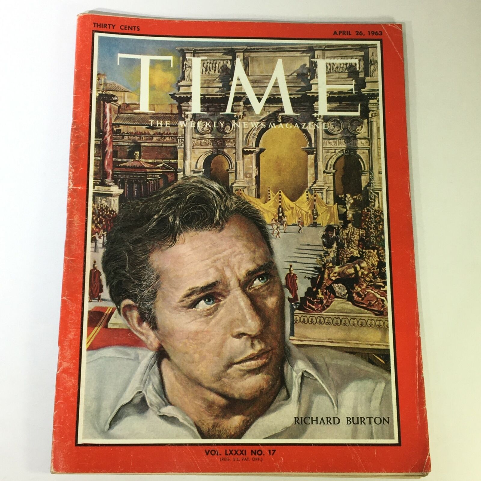 VTG Time Magazine April 26 1963 Vol. 81 #17 - Richard Burton / Newsstand