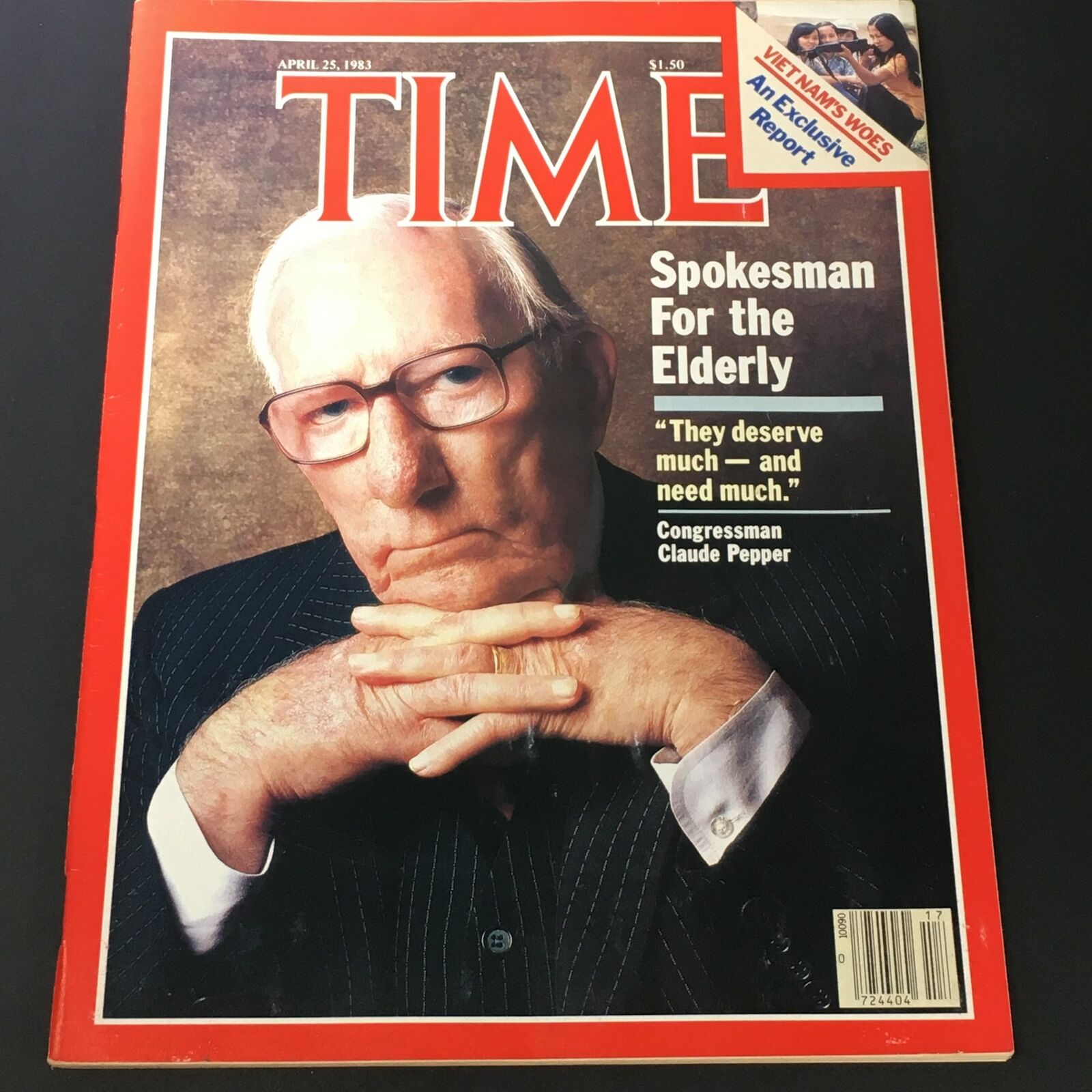 VTG Time Magazine April 25 1983 - Congressman Claude Pepper / Vietnam's Woes