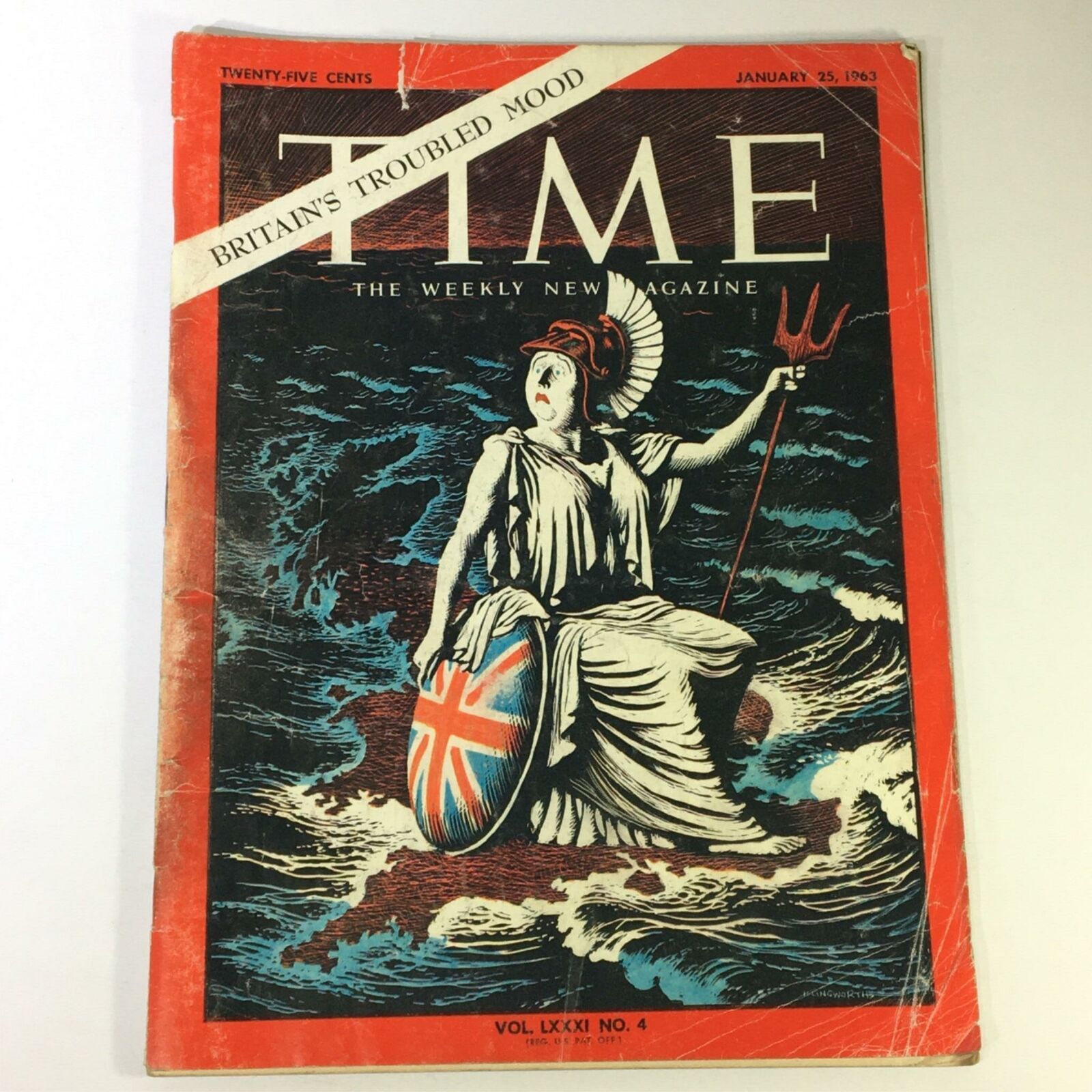 VTG Time Magazine January 25 1963 Vol. 81 #4- Britain's Troubled Mood