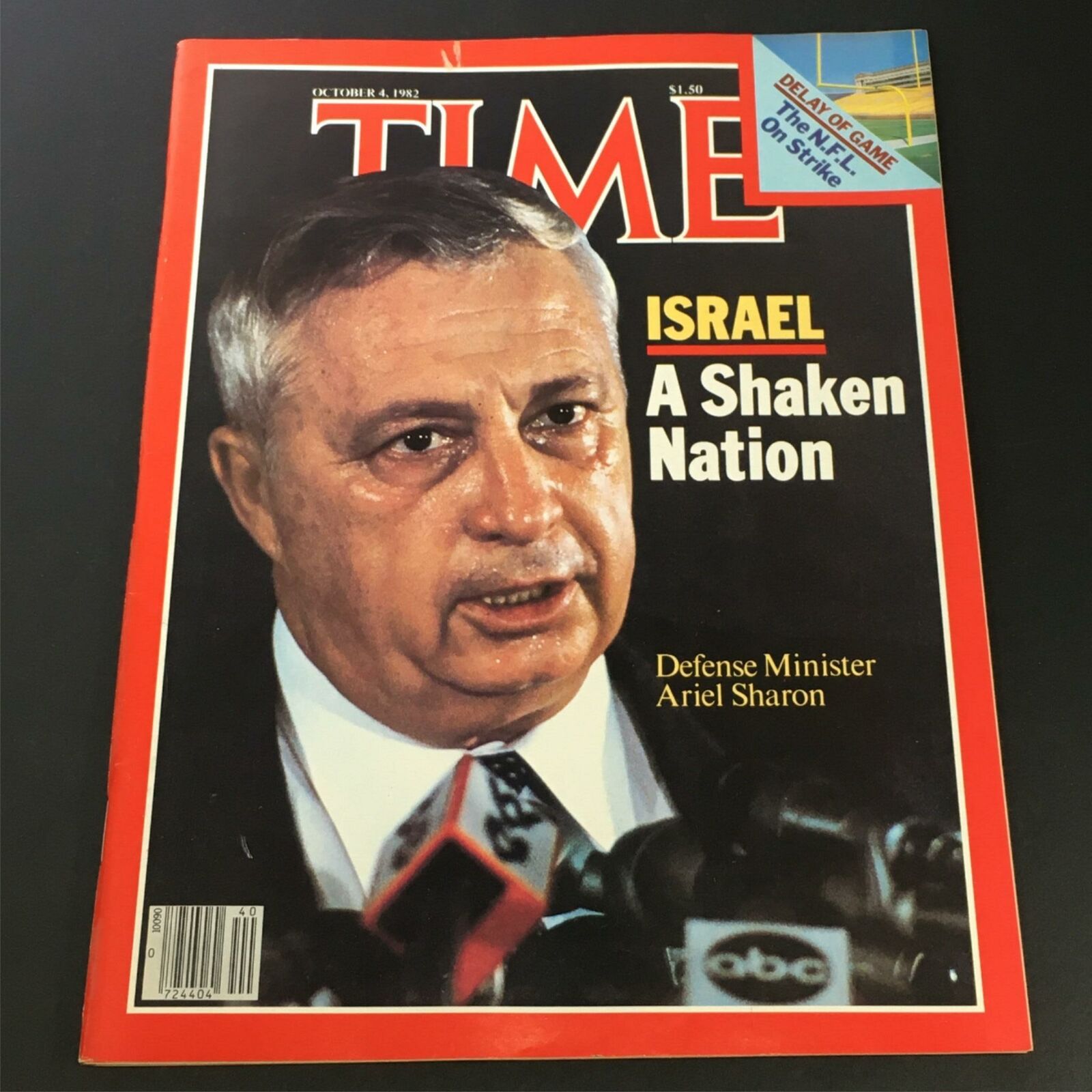 VTG Time Magazine October 4 1982 - Defense Minister Ariel Sharon / Newsstand