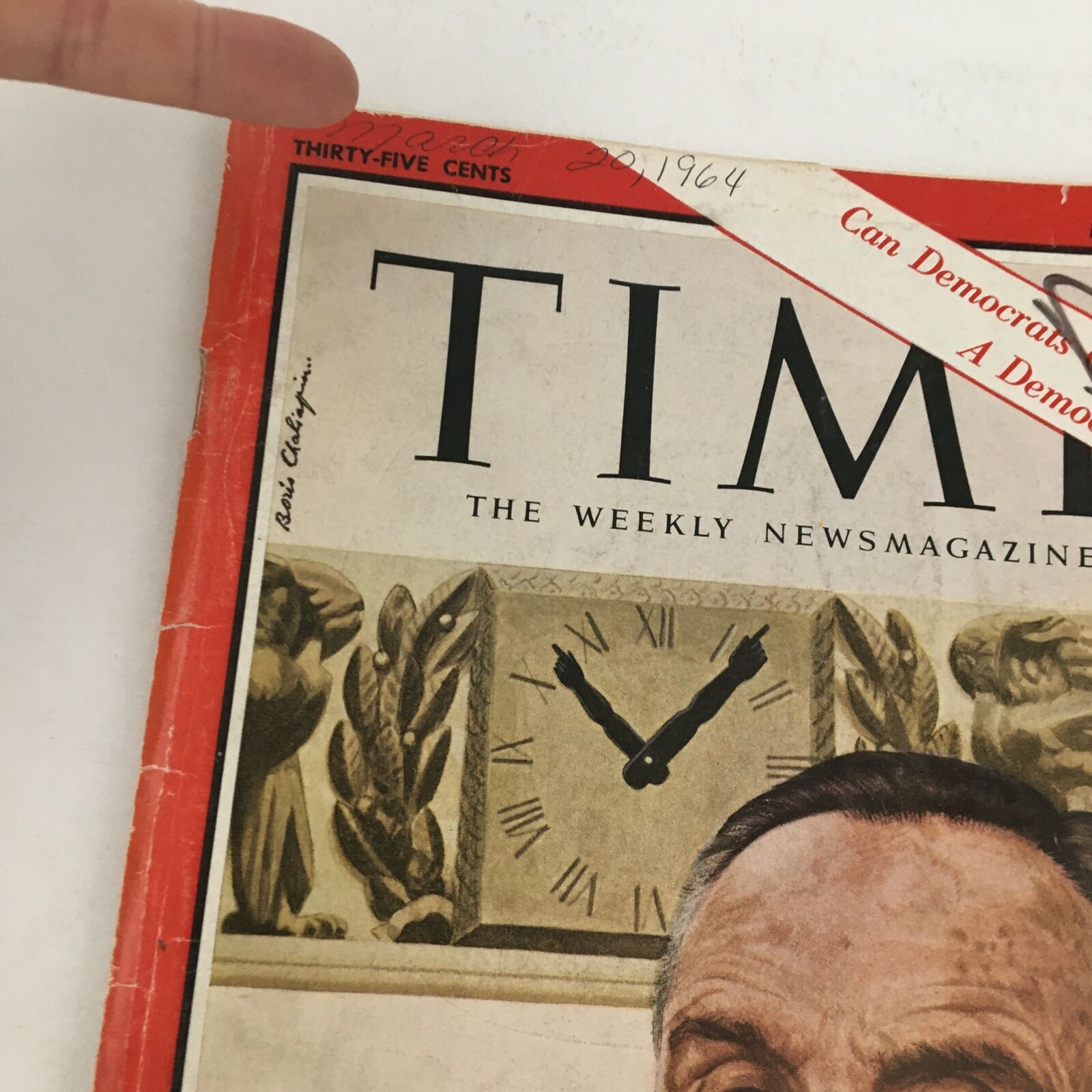 Time Magazine March 20 1964 Majority Leader Mike Mansfield No Label