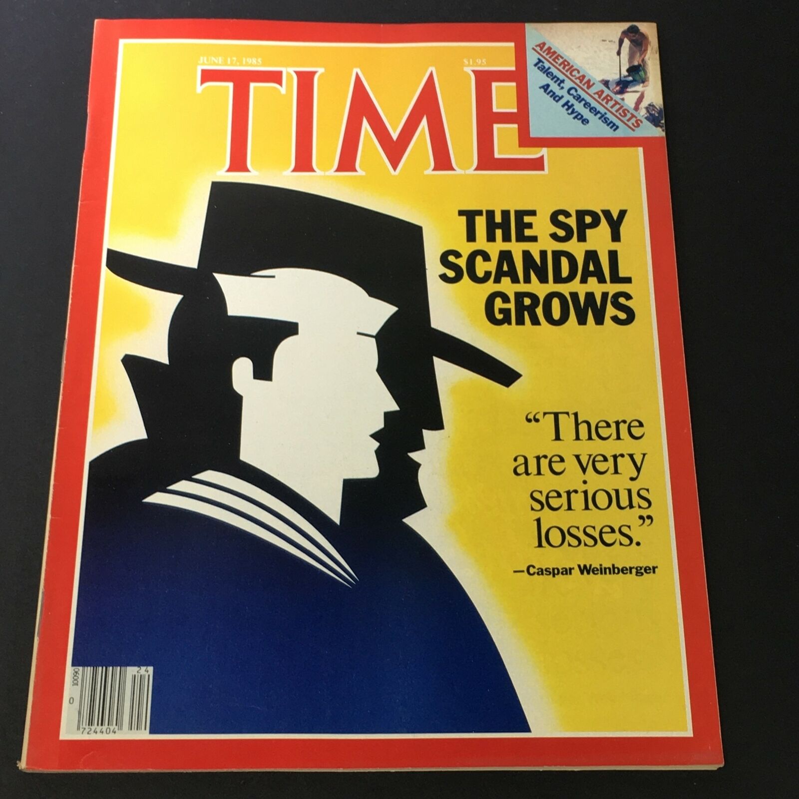 VTG Time Magazine June 17 1985 - The Spy Scandal Grows by Caspar Weinberger