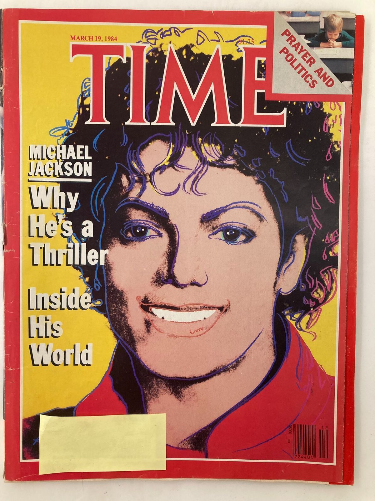 VTG Time Magazine March 19 1984 Michael Jackson Why He's a Thriller