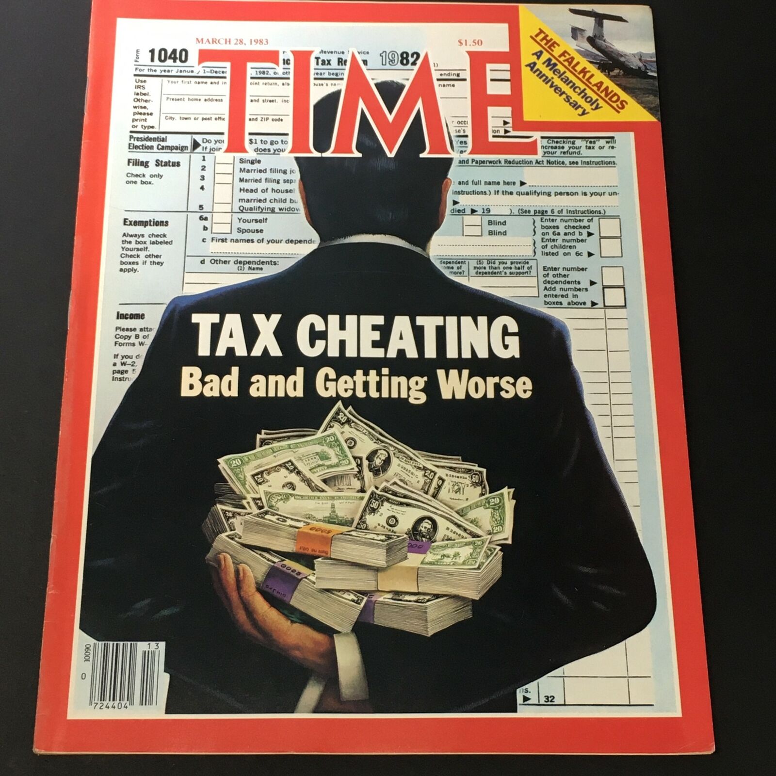 VTG Time Magazine March 28 1983 - Tax Cheating / The Falklands, A Melancholy