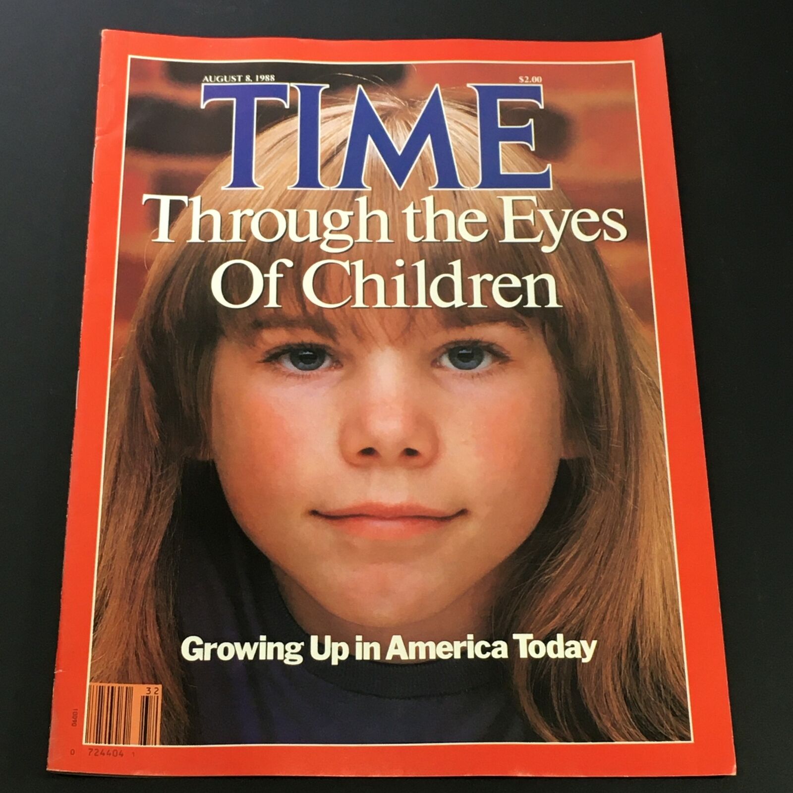 VTG Time Magazine August 8 1988 - Growing Up In America Today / Newsstand