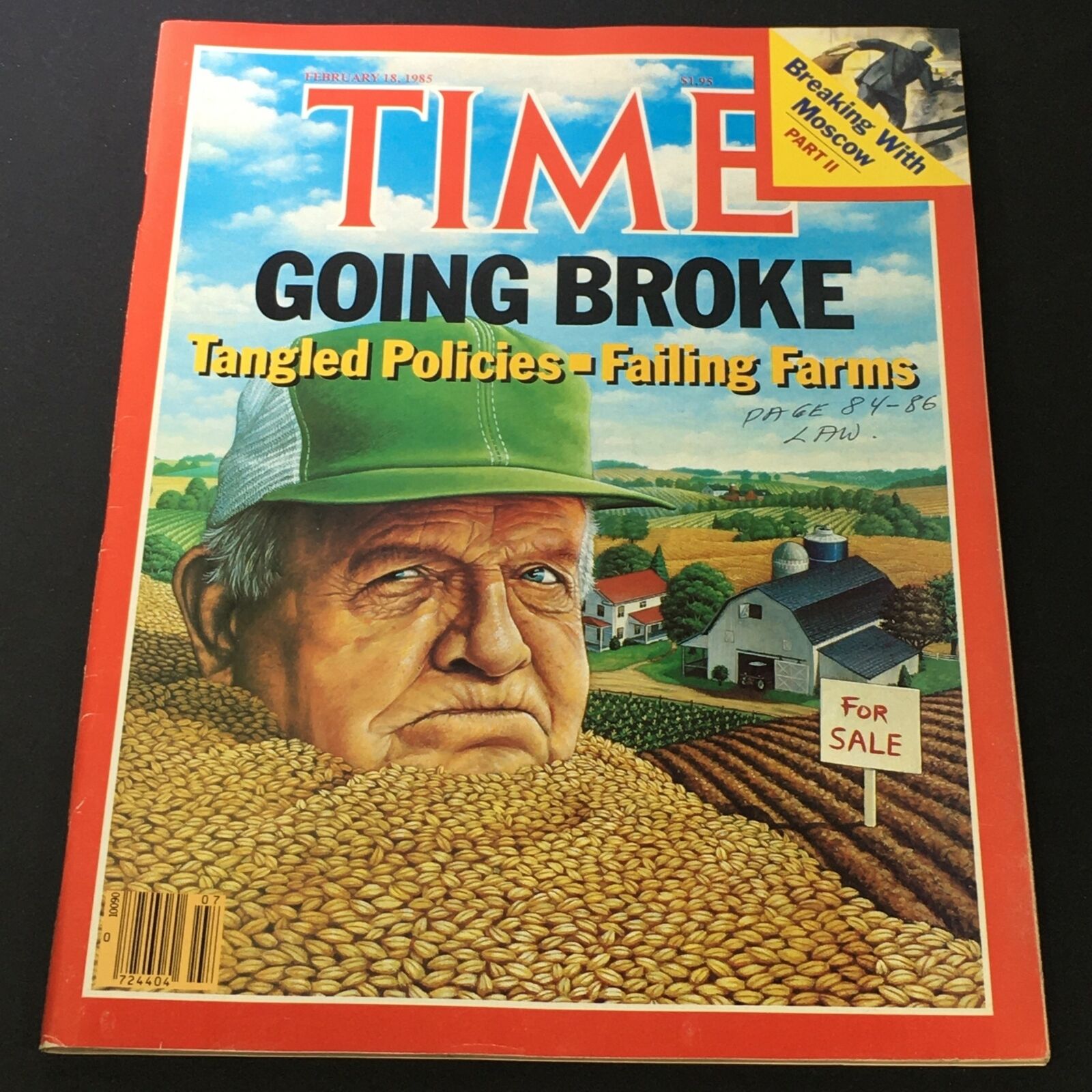 VTG Time Magazine February 18 1985 - Going Broke / Breaking with Moscow Part II