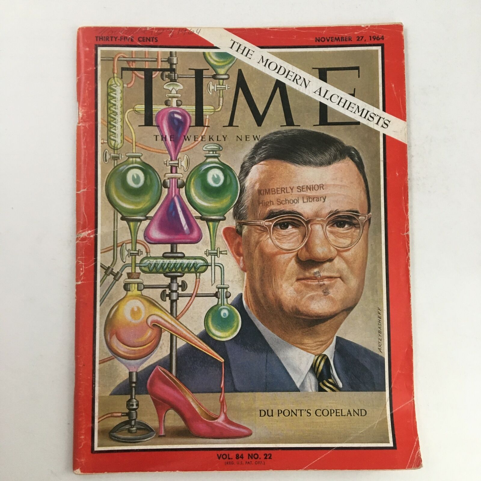 Time Magazine November 27 1964 The Modern Alchemists Du Pont's Copeland No Label