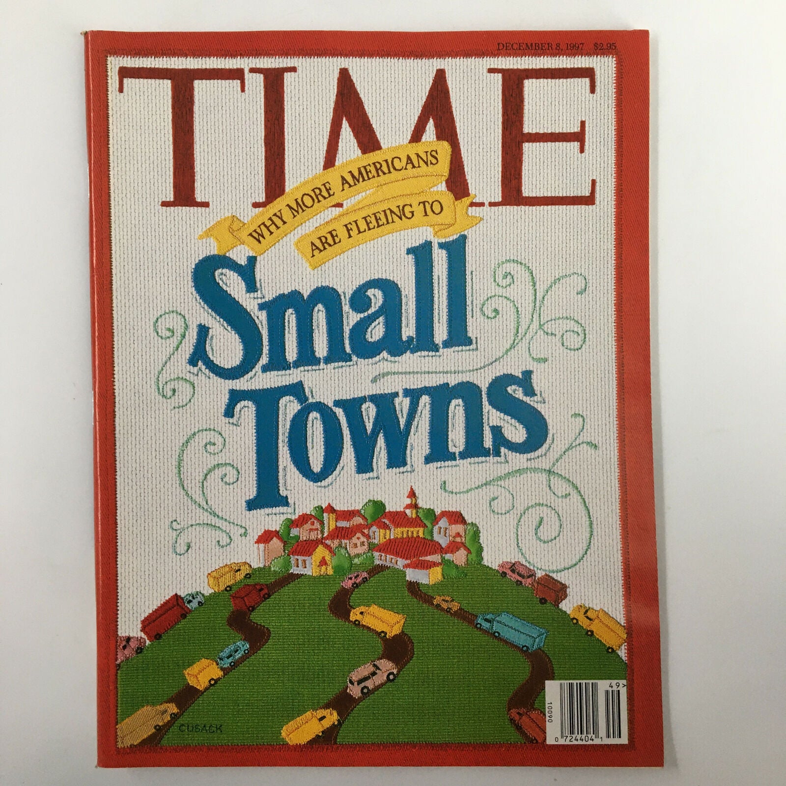 VTG Time Magazine December 8 1997 Americans Fleeing to Small Towns No Label