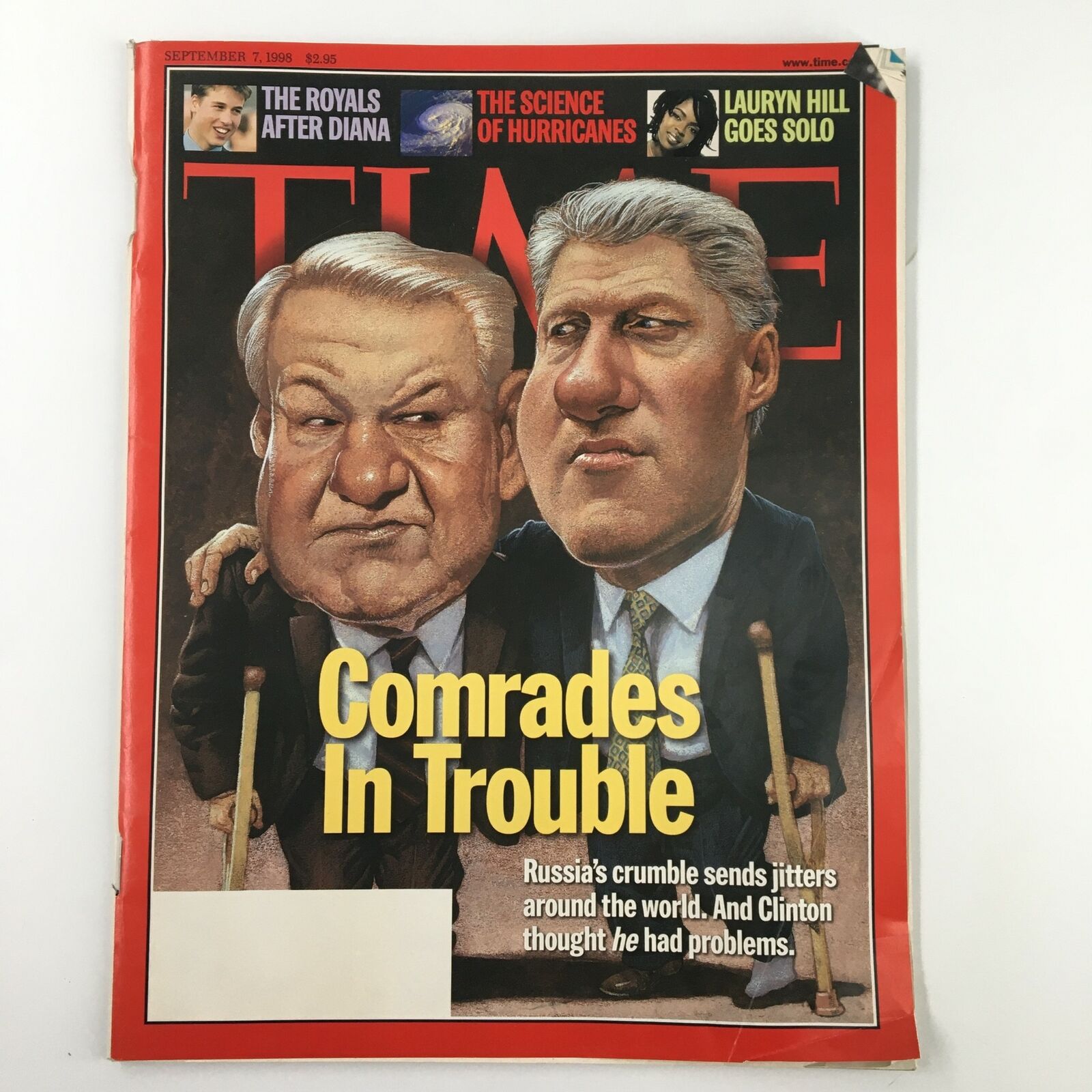 Time Magazine September 7 1998 Vol 152 #10 Comrades in Trouble Bill Clinton