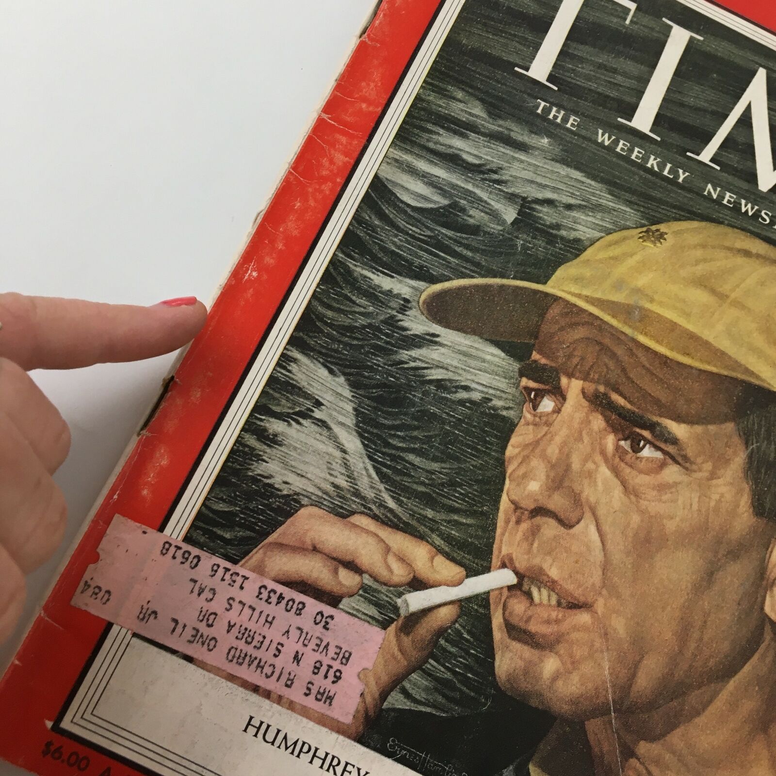 VTG Time Magazine June 7 1954 Vol. 63 No. 23 Humphrey Bogart as Captain Queeg