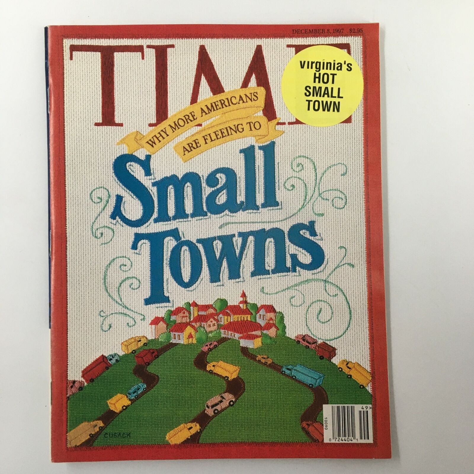 Time Magazine December 8 1997 Virginia's Hot Small Town No Label