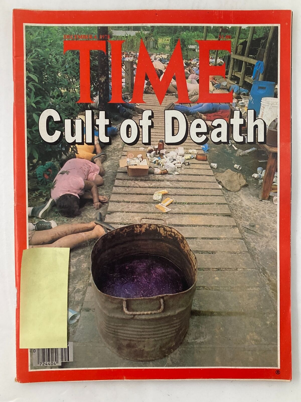 VTG Time Magazine December 4 1978 Cult of Death Temple Agricultural Project