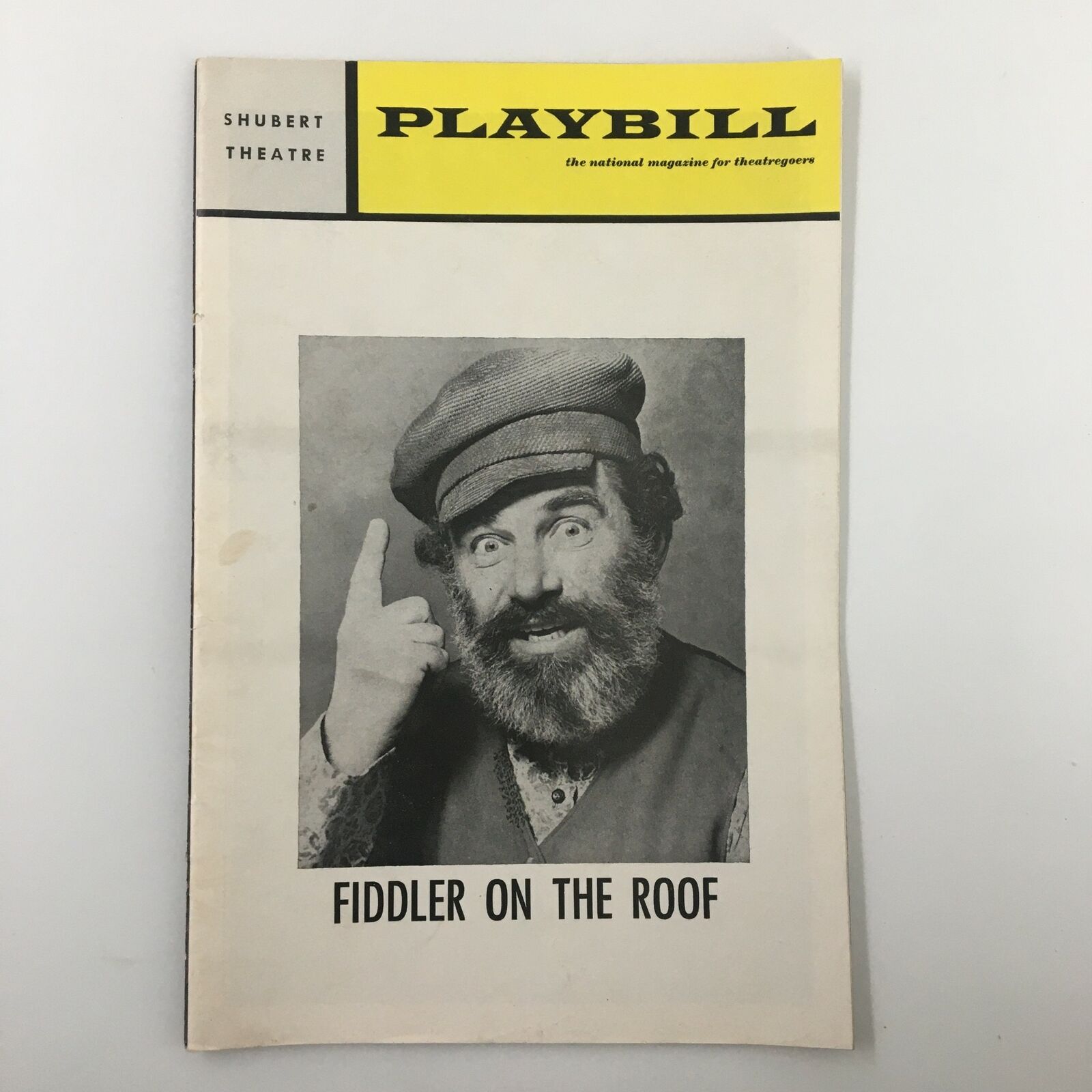 1970 Playbill Shubert Theatre Bob Carroll in Fiddler On The Roof Jerome Robbins