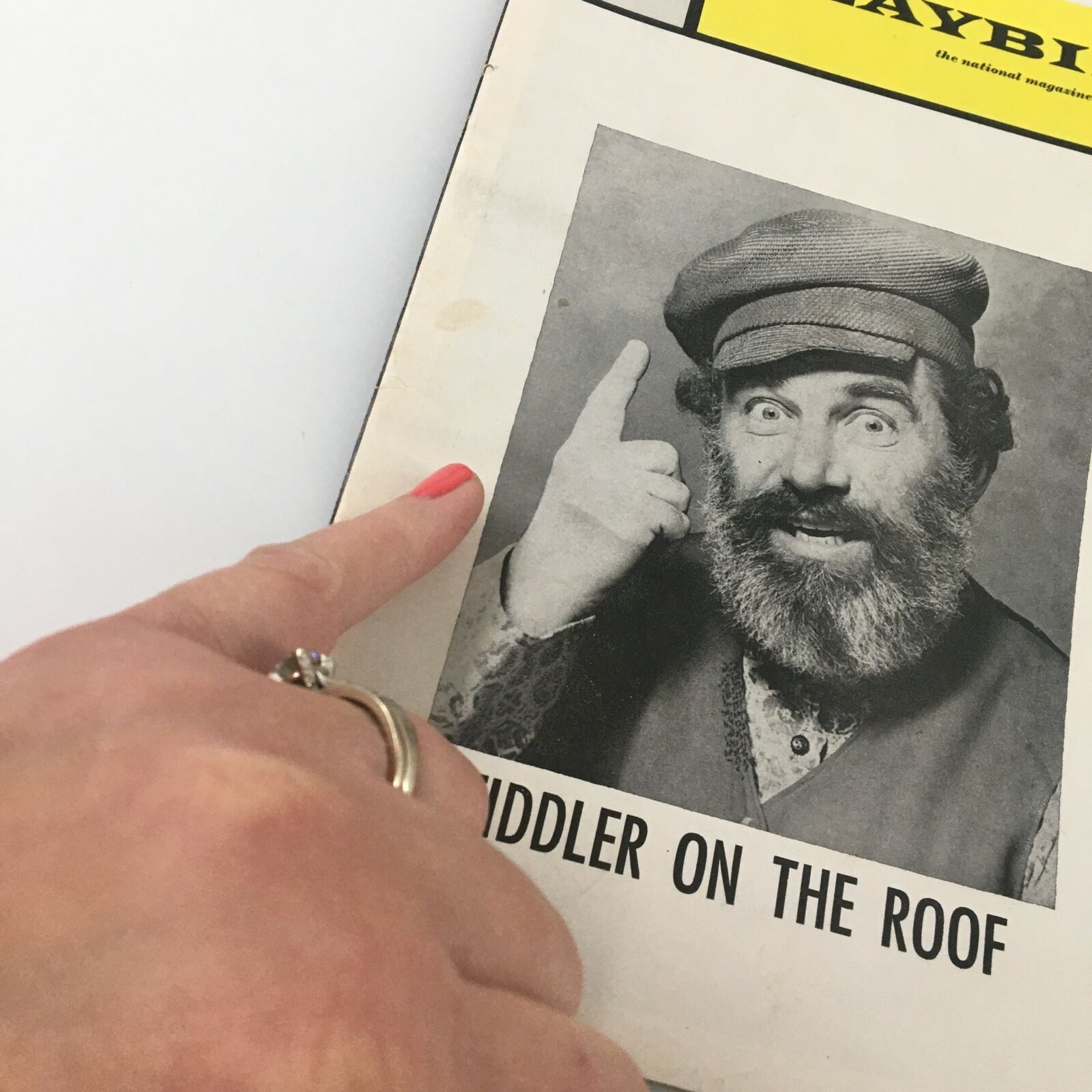 1970 Playbill Shubert Theatre Bob Carroll in Fiddler On The Roof Jerome Robbins