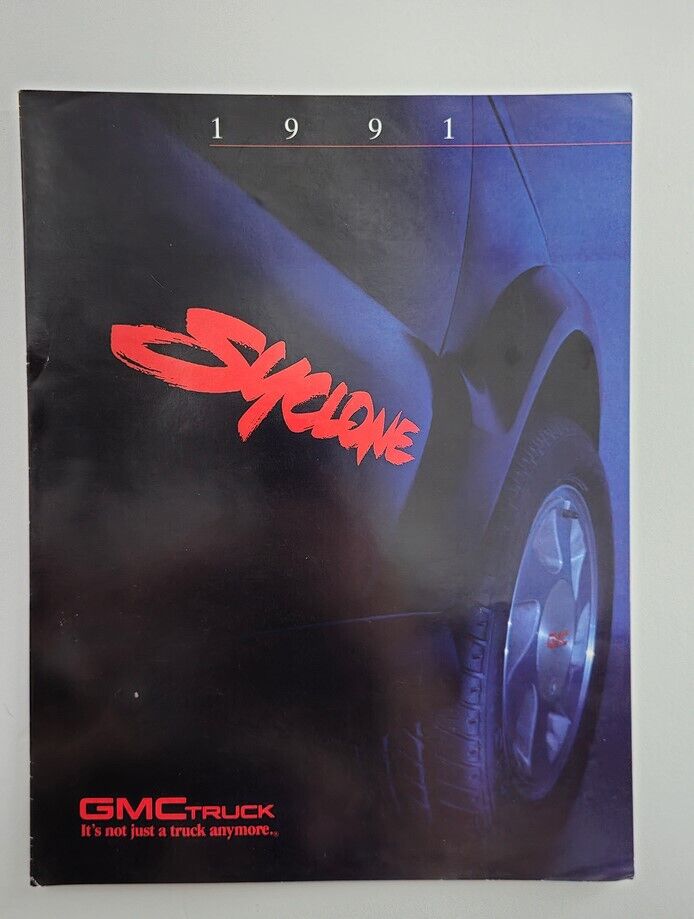 1991 GMC Truck Syclone Car Sale Catalog Brochure