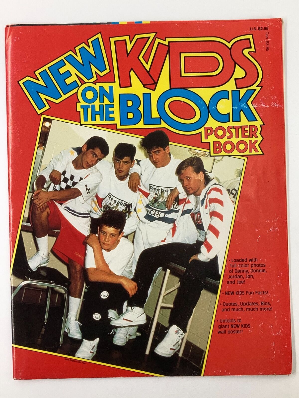 1990 New Kids on The Block Poster Book Discography and Videography