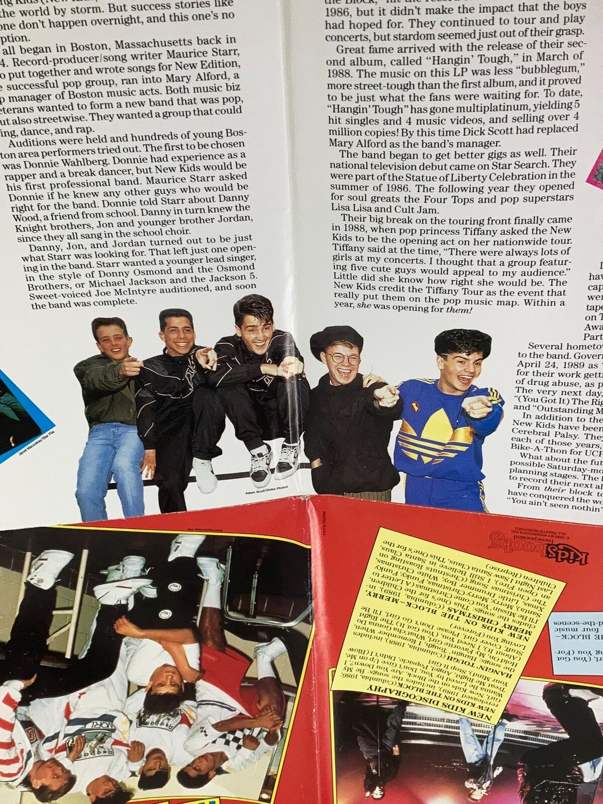 1990 New Kids on The Block Poster Book Discography and Videography