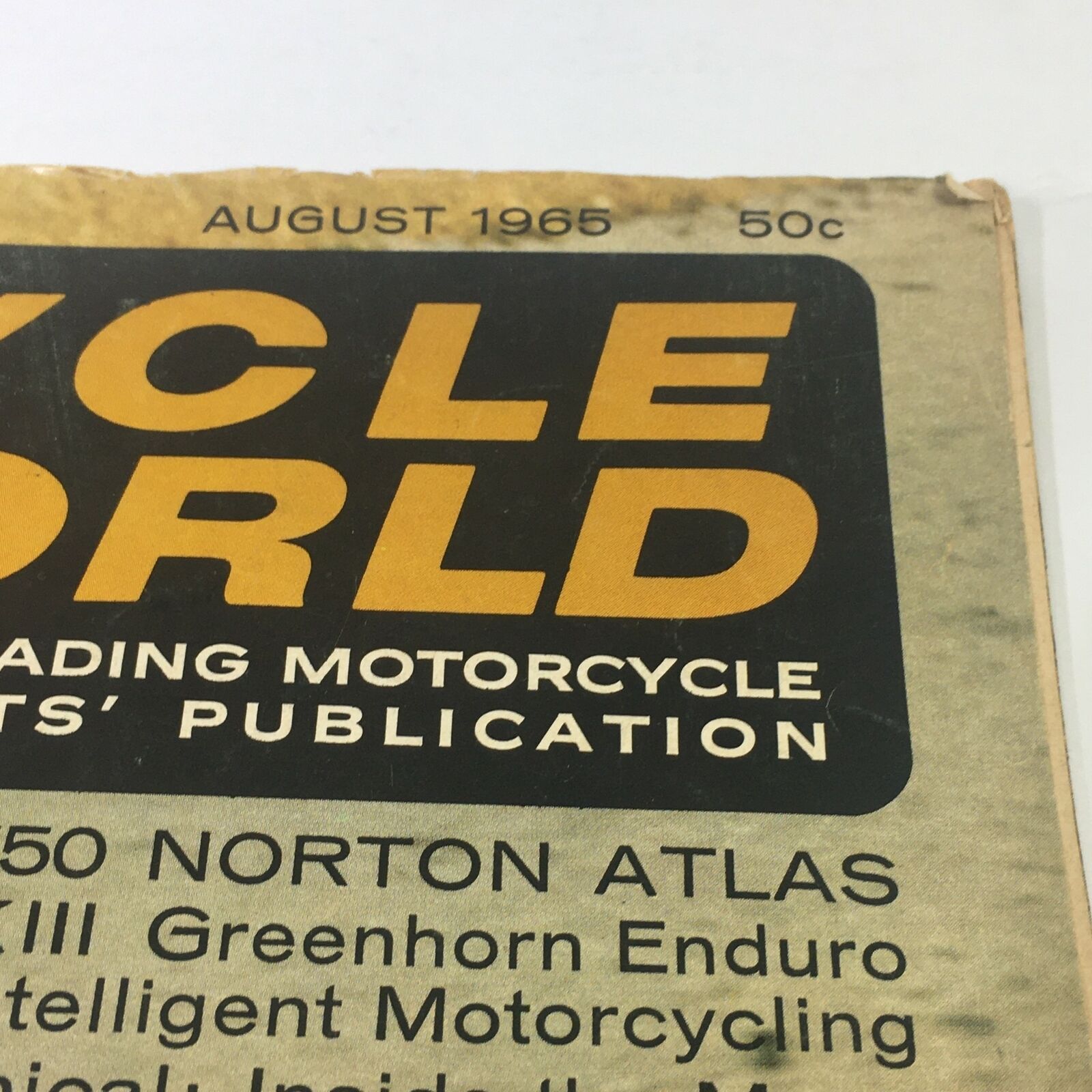 VTG Cycle World Magazine August 1965 - Norton Atlas / 250 Ducati / MKII Tests