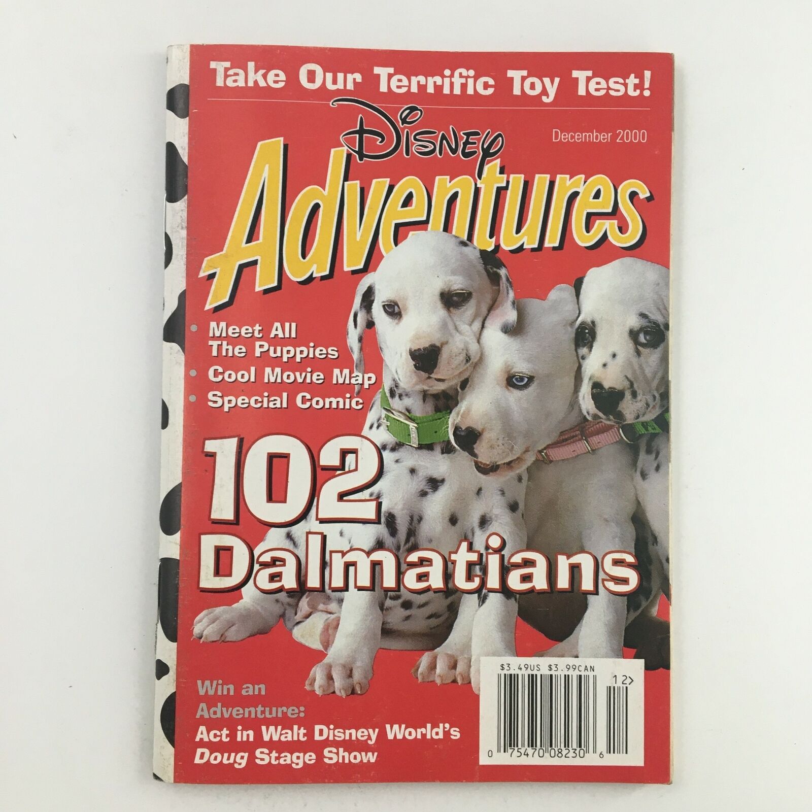 Disney Adventures Magazine December 2000 The 102 Dalmatians No Label