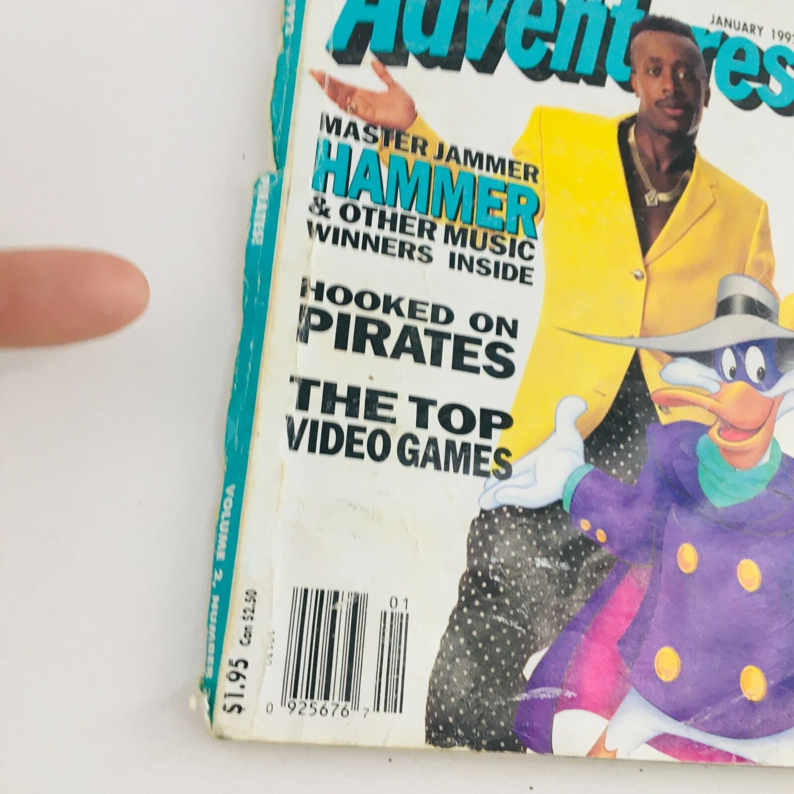 Disney Adventures Magazine January 1992 Master Jammer MC Hammer, No Label