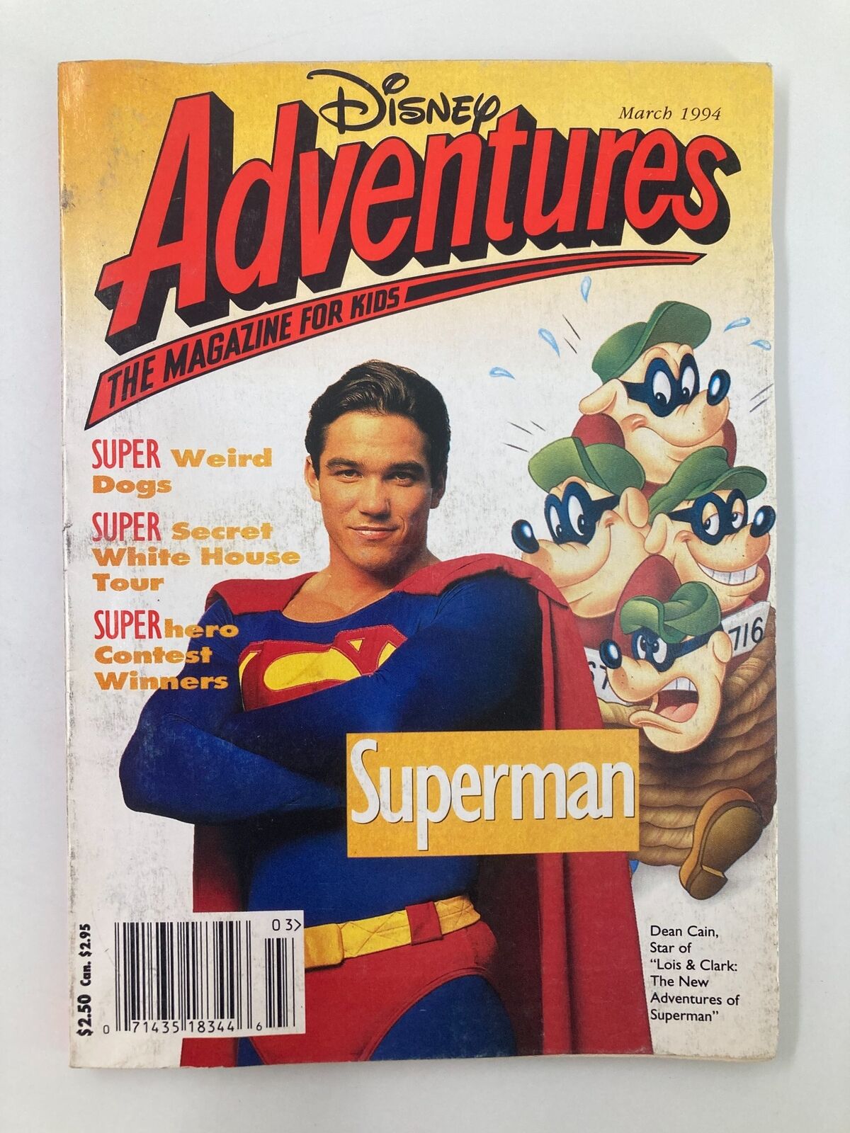 Disney Adventures Magazine March 1994 Dean Cain Adventures of Superman No Label